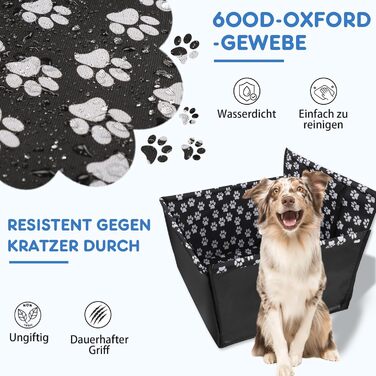 Захист для автосидіння для собак Wimypet, водовідштовхувальний, з ременем безпеки, 57x57x33 см