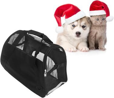 Дихаюча переноска для тварин FRCOLOR Mesh L - м'яка сумка-переноска для собак та котів з 4-сторонньою вентиляцією, для подорожей, комфортна переноска для маленьких тварин