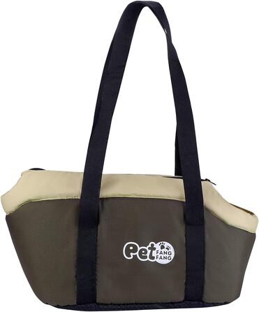 Переноска для собак та котів великої місткості, зимова, складана, дихаюча, регульована, для тварин до 5 кг (колір: коричневий)