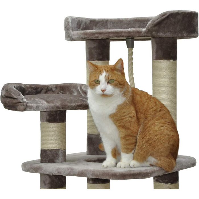 nanook Котячий дряпак XXL Kira 174x60x50 см з будиночком, стійкий і великий
