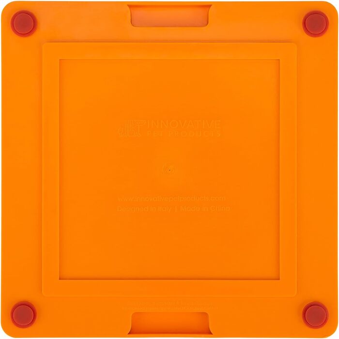 LickiMat PRO Tuff для собак: міцна лижуча килимок, заспокоює, альтернатива іграшкам-головоломкам та повільним мискам, для арахісової пасти, йогурту, здорових смаколиків (Помаранчевий)