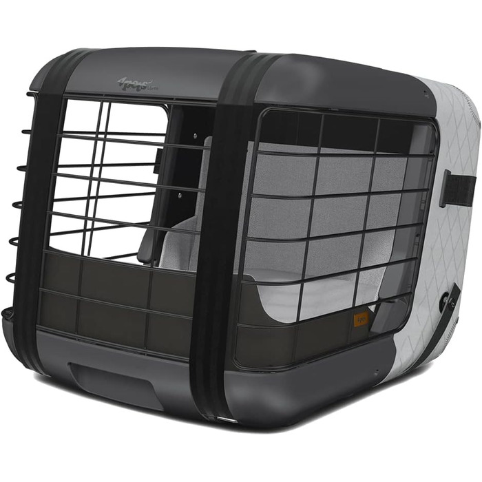 Автопереноска для собак 4pets Caree, сірий колір