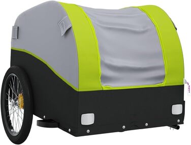 Причіп для велосипеда: вантажний, для собак, чорно-зелений, 30 кг, сталь, для щоденного транспортування, універсальний, легко монтується
