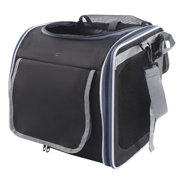 Клітка-переноска для тварин на велосипед, 36x25x36 см, чорна