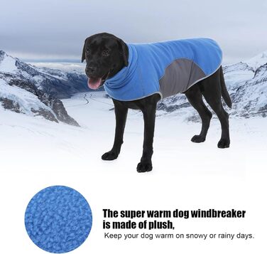 Зимовий теплий куртка для собак, вітронепроникний, плюш, зі стійким коміром, на блискавці, захист шиї та живота, з застібками-гачками, отвір для тракції, універсальна куртка для маленьких, середніх собак