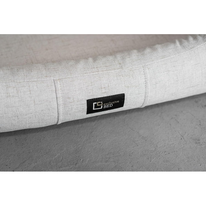 Ортопедичне ліжко для собак Bruno Grosse, середнього та малого розміру - подушка для собак, килимок для собак з тканини Aura - піна з пам'яті, м'яка, довговічна, стійка до зношування та розривів (L, кремовий) L, кремовий