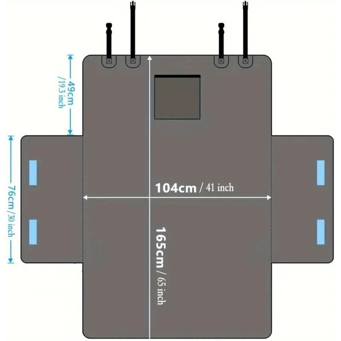 Захист для вантажного відсіку автомобіля AYBEN, для Volvo V60 2020-2024, водонепроникна, стійка до подряпин, підходить для собак