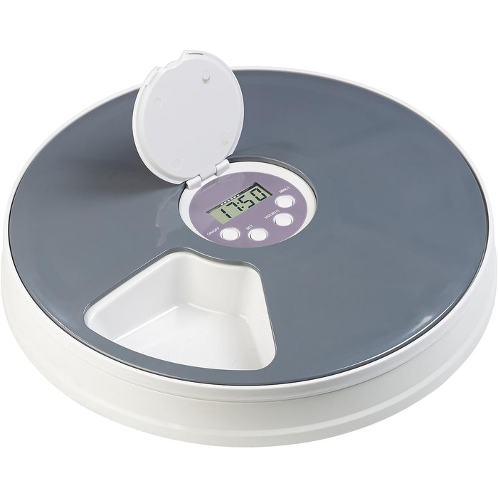 Автоматичний годівниця для котів та собак Infactory Fressnapf з таймером, LCD-дисплеєм (6 відділень)