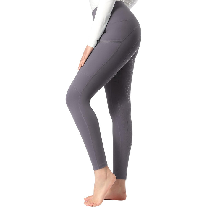 Спортивні штани для верхової їзди Harrison Howard з силіконовим зчепленням, висока талія, легінси для жінок (XS, Comet)