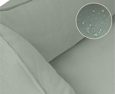 Ортопедичне ліжко для собак Knuffelwuff Oliver, XXL, м'ятного кольору | Зносостійке покриття з ефектом замші | Memory Foam | Водовідштовхувальне, пране | Для захисту суглобів, міцне, для собак маленьких та великих порід, розмір 120 x 85 x 25 см