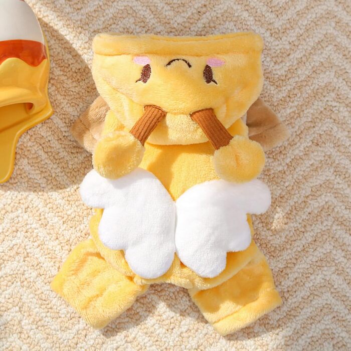 Жовтий флісовий светр для собак – теплий одяг для маленьких, середніх та великих порід, для дому, прогулянок та подорожей