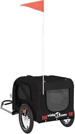 Фарм-причіп для собак Gecheer: міцний каркас з заліза, оксфордська тканина, дах з ПВХ, для безпечних та комфортних поїздок з домашніми тваринами