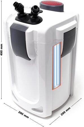 Зовнішній фільтр для акваріума SunSun HW-704B, 2000 л/год, 45 Вт, з УФ-стерилізатором 9 Вт, 4-ступеневий