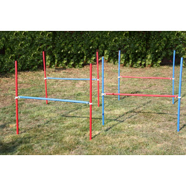 Набір для стрибків Wuzzmann 4x Agility - для тренувань, синій/червоний