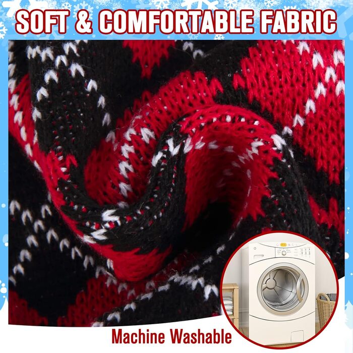 Теплий зимовий пуловер з діамантовим візерунком Kooltail для собак середніх та великих порід, червоний та зелений (M)