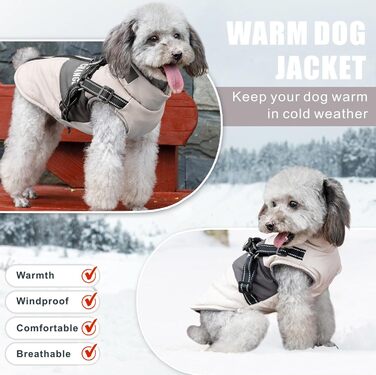 Зимові куртки для собак, теплі та водонепроникні, з світловідбиваючими елементами, жилет для цуценят та собак середніх та великих розмірів XXL, білий