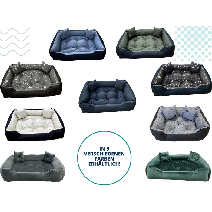 Лежанка для собак Dogs4Life XXL: водовідштовхувальна, для вулиці, 75x65 см, зелена