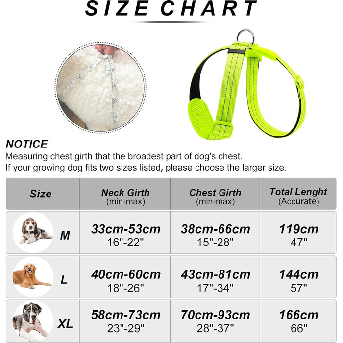 LED нашийник для собак PZRLit, світловідбиваючий, світлодіодний, м'який, регульований, перезаряджається (зелений, Extra Large)