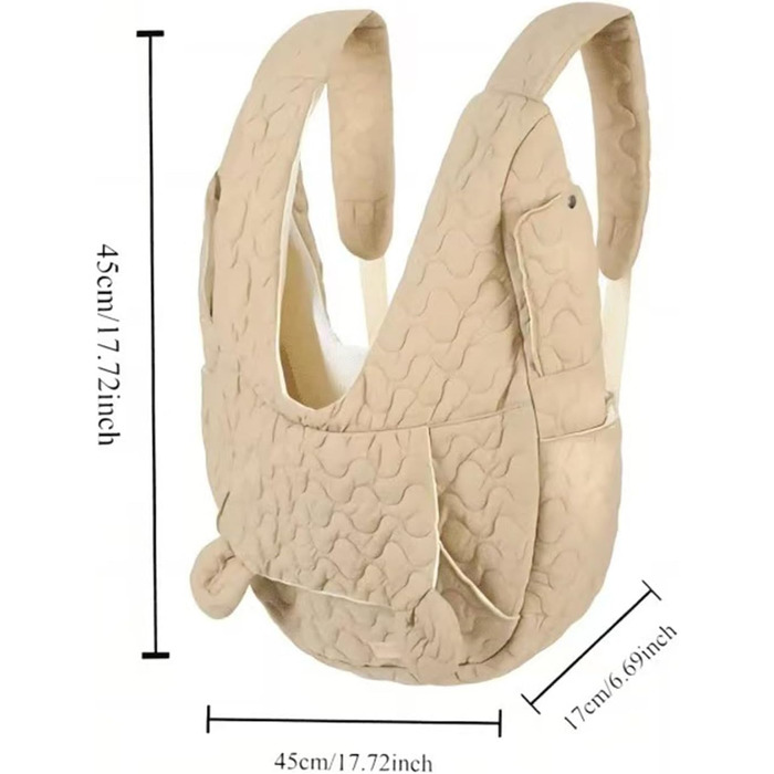 Рюкзак для собак і котів Sghtil: зручний, вентильований, для прогулянок та подорожей (Khaki)