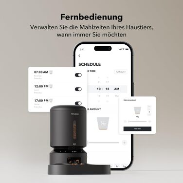 Автоматична годівниця для котів PETLIBRO 5 л з 1080P камерою, Wi-Fi 5G, додатком, нічним баченням, сигналом руху та звуку, для сухого корму, підходить для кількох домашніх тварин