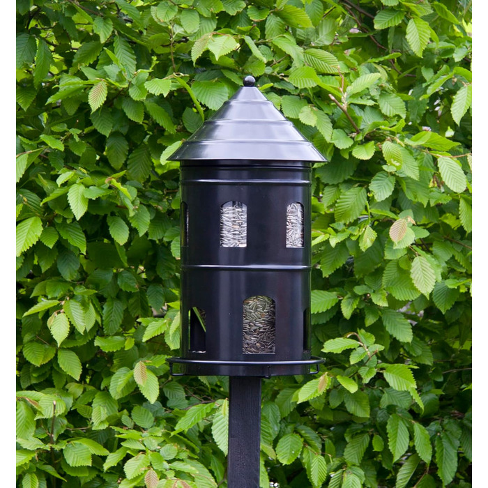 Годівниця для птахів Wildlife Garden WG326, велика, металева, чорна
