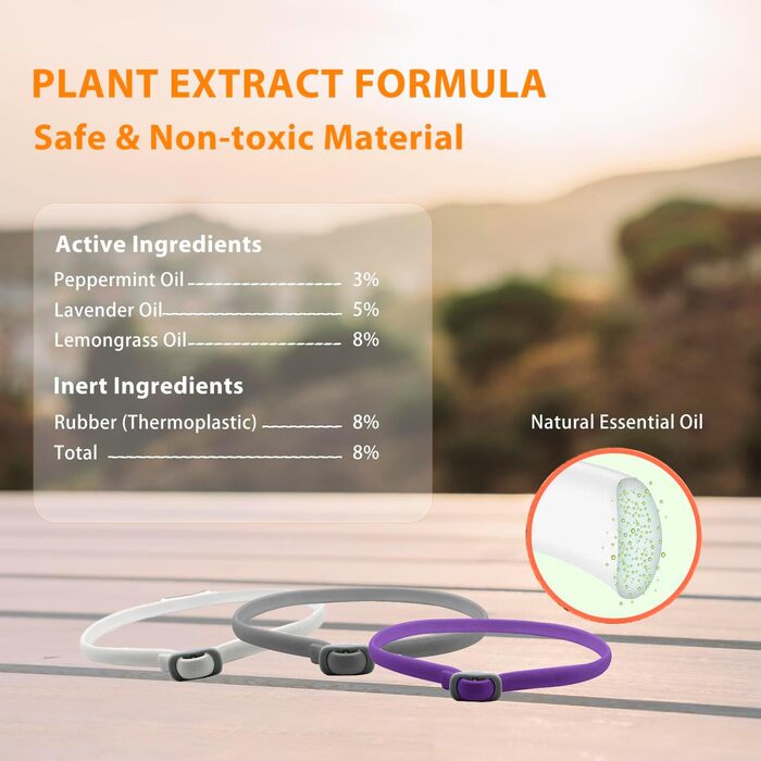 Захисний нашийник від бліх та кліщів для котів Pets4Luv | 8 місяців захисту | Водостійкий, регульований (до 48 см) | 3 шт.