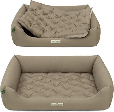 Ортопедичне лежанка для собак HOUND & NATURE Zürich XL (115x85 см, тауп) - м'яка, зручна, з можливістю прання