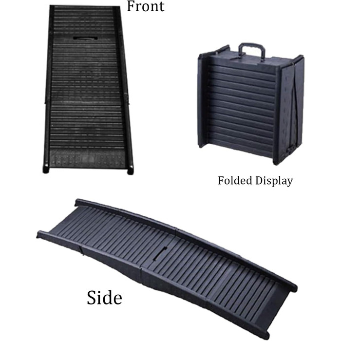 Рампа для собак 160 см, автоскладана, чорна, до 65 кг, для SUV та LKW