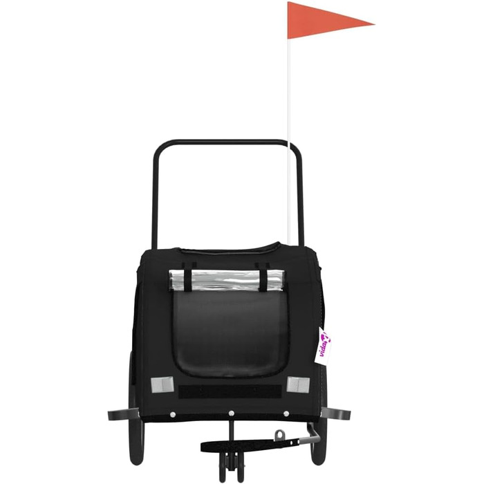 Фарбований поводок для собак з Оксфордської тканини та заліза - Міцний велосипедний причіп для собак - Ідеально для активного відпочинку на природі - Легко миється та довговічний