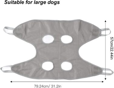 Гамак для догляду за собаками, рушник для сушіння тварин, гамак для краси з ножицями, гамак для розслаблення та догляду за тваринами, гамак для котів та тварин для стрижки кігтів (S-), великий, сірий