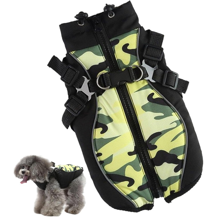 Водонепроникний зимовий одяг для собак та цуценят | Зимовий одяг для собак | Зимовий одяг для собак з світловідбиваючими смугами для маленьких, середніх та великих собак