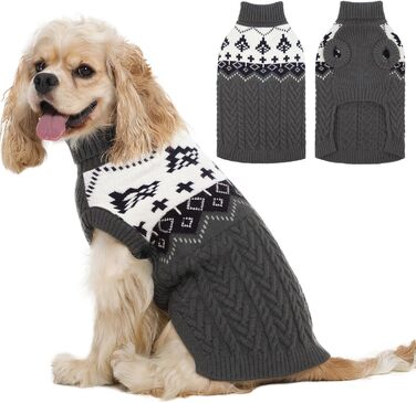 Теплий зимовий пуловер для собак LeleTail, червоний, для дівчаток та хлопчиків, для такс та бостон-тер'єрів, розмір XS, зручний у надяганні