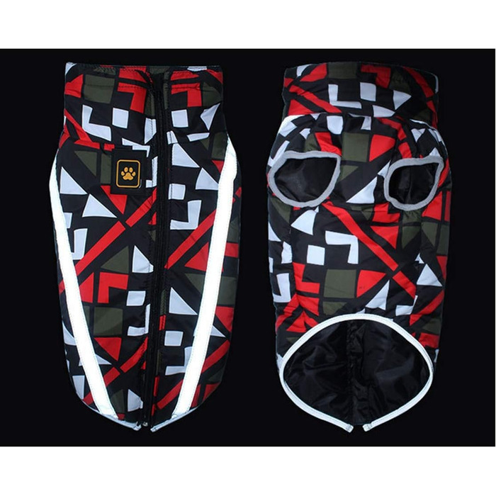 Теплий зимовий одяг для собак: бавовняний куртка-манта для малих, середніх та великих собак, 3XL, червоний