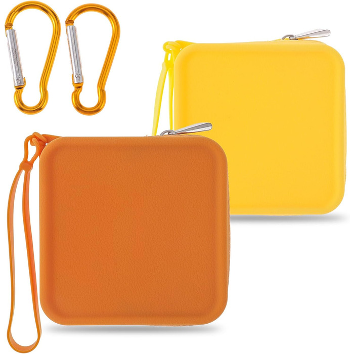 Силіконові пакети для ласощів, 2 шт., жовтий та помаранчевий