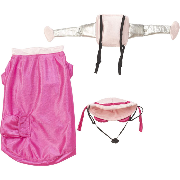 Костюм Патруль Рубіс: Пожежний капітан для собак, рожевий, розмір M