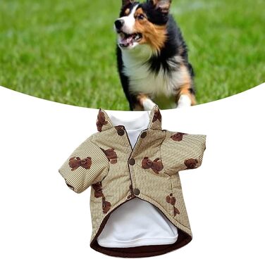 Теплий зимовий одяг для собак, куртка для холодної погоди, XS, жовтий