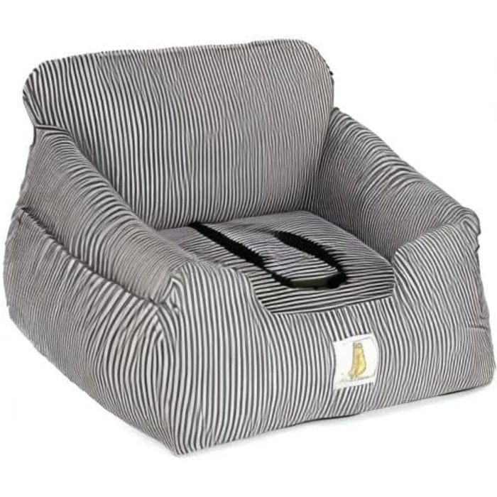 Автокрісло для собак маленьких порід, знімний та миючий чохол, підвищення для цуценят з кишенями для зберігання та страхувальним ремінцем, неслизьке дно, для авто та дому, чорний