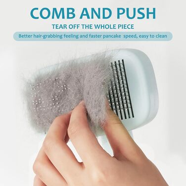 Іонна щітка для тварин Pet Ion Brush: самоочисна щітка для собак та котів, зменшує статичну електрику, для короткої та довгої шерсті