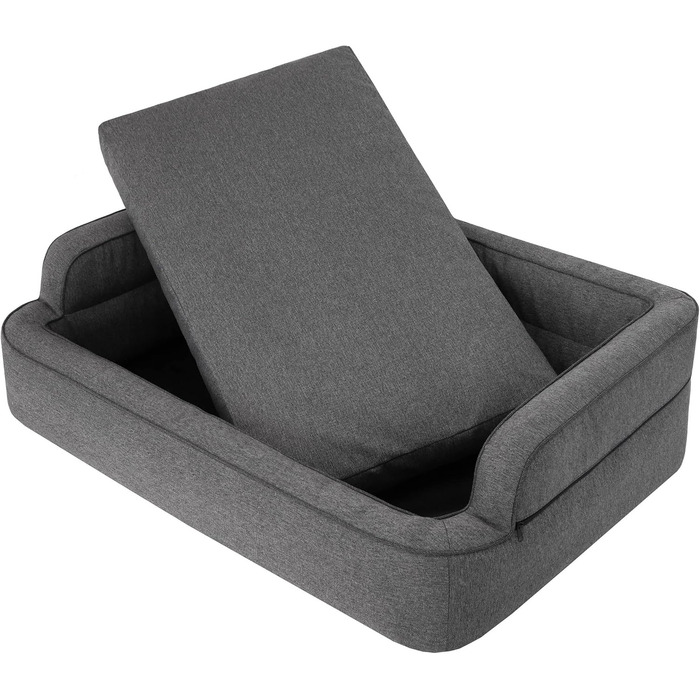 Ліжко для собак та котів, корзина, крісло, ліжко-лежанка, знімний чохол, XXL (117x79 см), сірий графіт