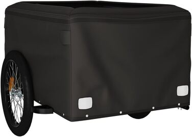 Причіп для велосипеда, вантажний/для собак, чорно-жовтий, 45 кг, сталь, для щоденного транспортування, універсальний, легко монтується