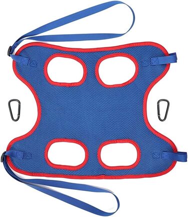 Гамак для грумінгу собак та котів DONGKER, блакитний, з 2 карабінами для маленьких тварин