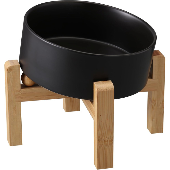 Накладна керамічна годівниця для собак середніх та великих порід, 15° нахил, протиковзка, сіра/біла, 7.6 літрів