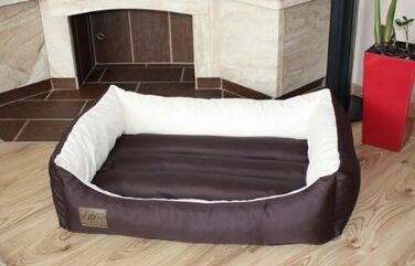 Крісло-лежанка для собак та котів Odol-Plu, 90x60 см, водонепроникне, коричнево-бежеве