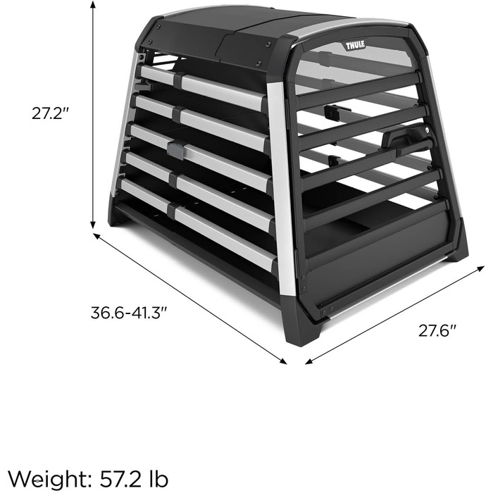 Трейлер для собак Thule Allax Black/Aluminum L - переноска для собак в авто