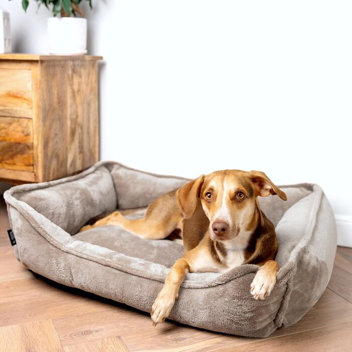 Ортопедичне собаче ліжко 4L Textil IRIS Premium-LINE: зручне та комфортне місце для вашого улюбленця (80x60 см)