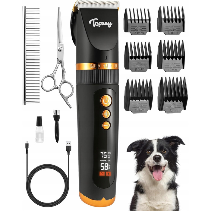 Професійна бездротова машинка для стрижки собак, котів та інших домашніх тварин