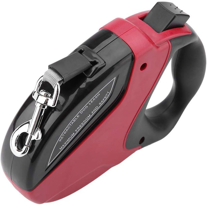 Леєнка для собак 5M з відбиваючим ефектом, автоматична, нейлонова, міцна, з нашийником, для прогулянок та дресирування