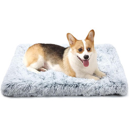 М'який матрац для собаки, неслизька підкладка, крісло-гніздо для великих собак, сірий, 100 x 60 см (75x50 см)