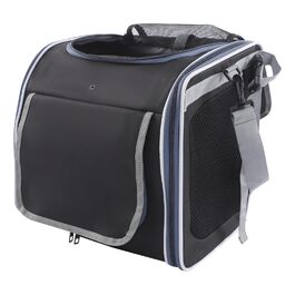 Клітка-переноска для тварин на велосипед, 36x25x36 см, чорна