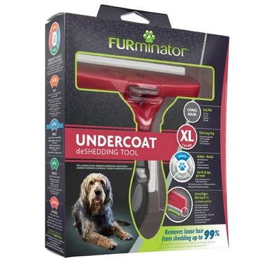 Щітка-гребінець Furminator для собак з довгою шерстю, розмір Giant